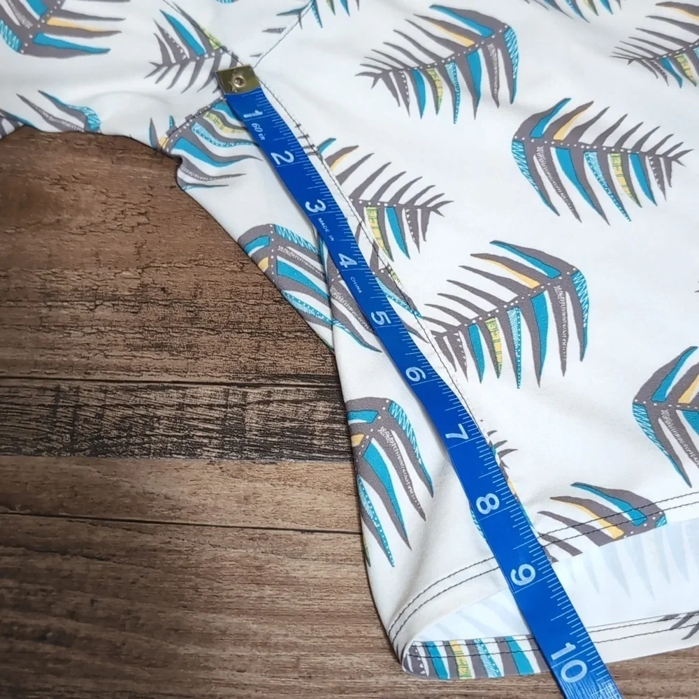 Patagonia Stretch Planing Boardshorts Size 35 In Fishbone Patterned Off-white